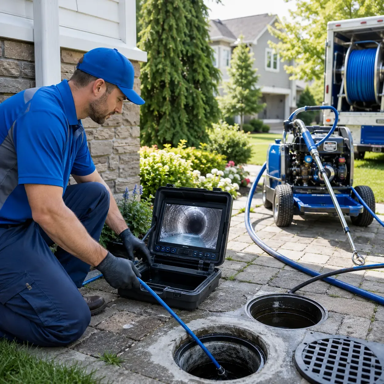 Outdoor drain cleaning professionals serving Oshkosh, WI